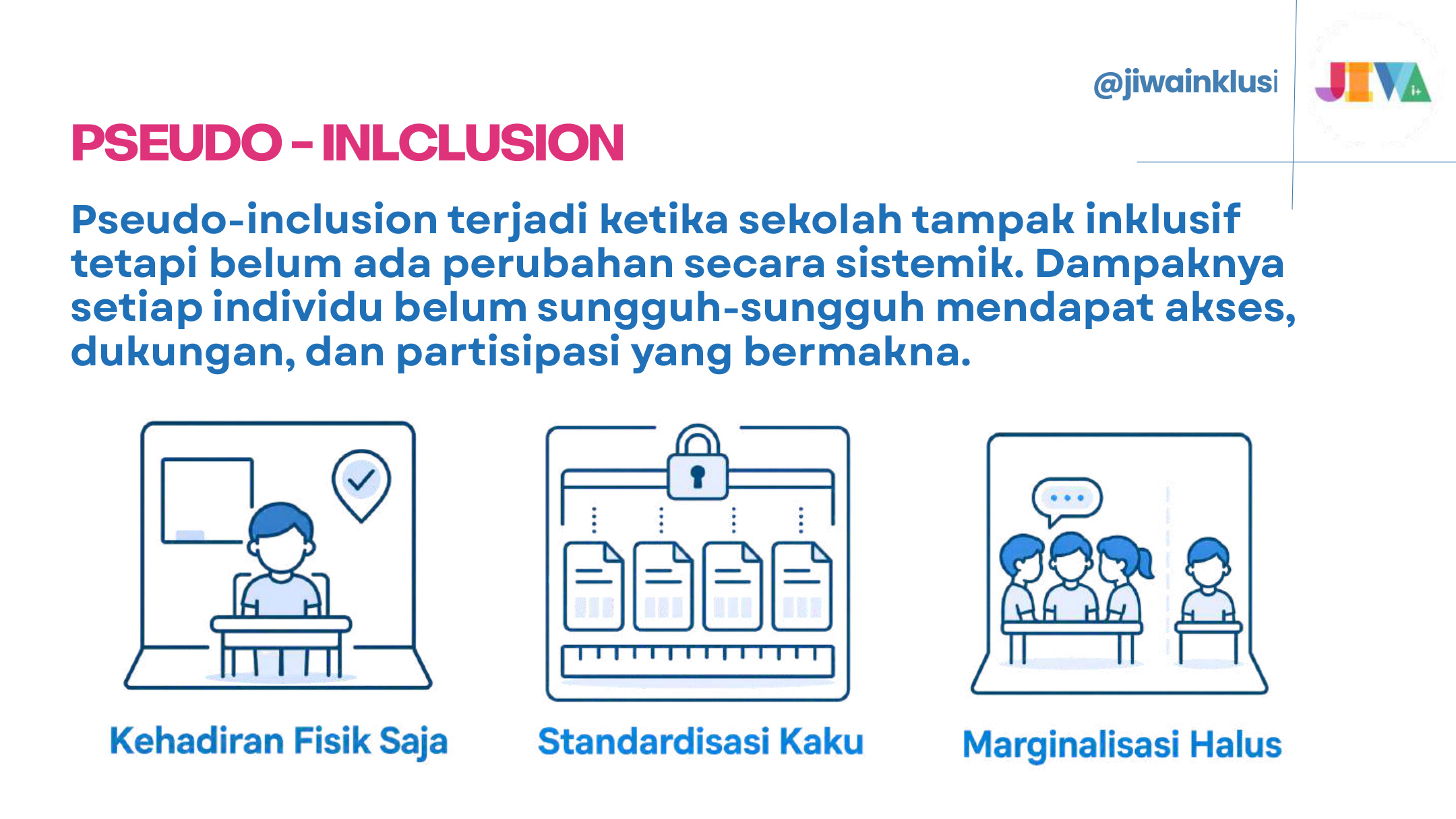 Slide 21 dari presentasi Diversity, Equity, and Inclusion (DEI): Dari Stigma ke Dukungan